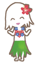 a hula girl sticker sticker #14518222
