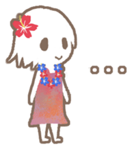 a hula girl sticker sticker #14518226