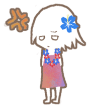 a hula girl sticker sticker #14518227