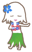 a hula girl sticker sticker #14518229