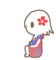 a hula girl sticker sticker #14518230