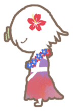 a hula girl sticker sticker #14518231