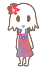 a hula girl sticker sticker #14518236