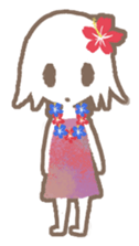 a hula girl sticker sticker #14518237