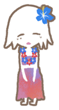 a hula girl sticker sticker #14518242