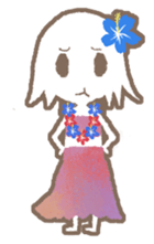 a hula girl sticker sticker #14518247