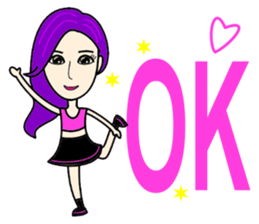 Trendy little beauty sticker #14519122