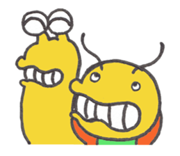 Caterpillar Gorotan and Snail Kururu sticker #14519581