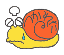 Caterpillar Gorotan and Snail Kururu sticker #14519584
