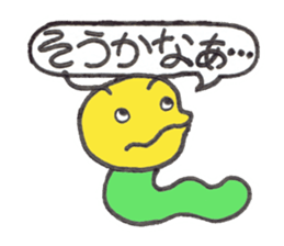 Caterpillar Gorotan and Snail Kururu sticker #14519596