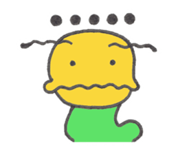 Caterpillar Gorotan and Snail Kururu sticker #14519597