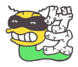 Caterpillar Gorotan and Snail Kururu sticker #14519598