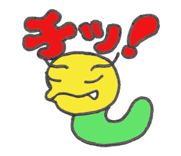 Caterpillar Gorotan and Snail Kururu sticker #14519599