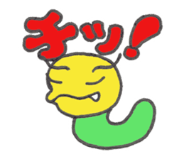 Caterpillar Gorotan and Snail Kururu sticker #14519599