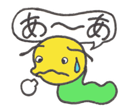 Caterpillar Gorotan and Snail Kururu sticker #14519603