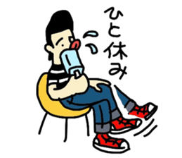 riders man 2 Tshirt version sticker #14520639