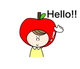 apple appele girl sticker #14520662