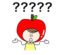 apple appele girl sticker #14520667