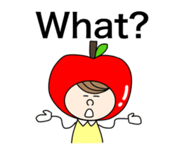 apple appele girl sticker #14520668