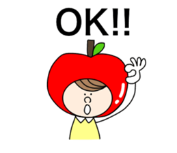 apple appele girl sticker #14520671