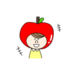 apple appele girl sticker #14520675