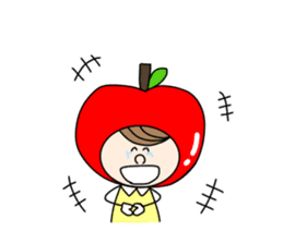 apple appele girl sticker #14520676