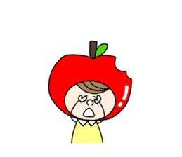 apple appele girl sticker #14520680