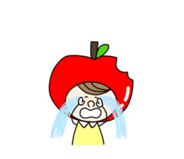 apple appele girl sticker #14520681