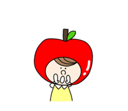 apple appele girl sticker #14520682