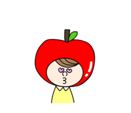 apple appele girl sticker #14520684