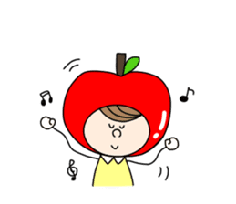 apple appele girl sticker #14520685