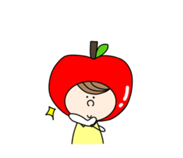 apple appele girl sticker #14520686