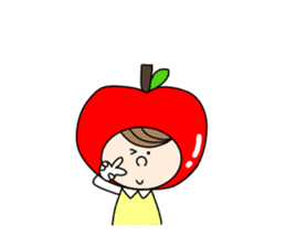 apple appele girl sticker #14520688