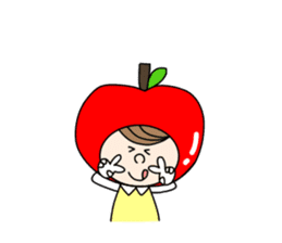 apple appele girl sticker #14520689