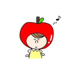 apple appele girl sticker #14520690