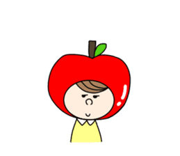 apple appele girl sticker #14520691