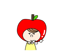 apple appele girl sticker #14520692