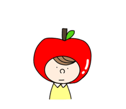 apple appele girl sticker #14520693