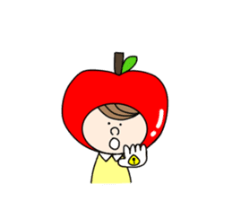 apple appele girl sticker #14520695