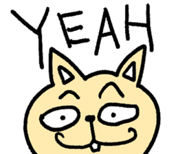 Simple cat sticker! sticker #14521048