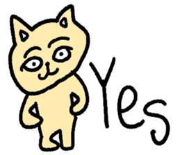 Simple cat sticker! sticker #14521049
