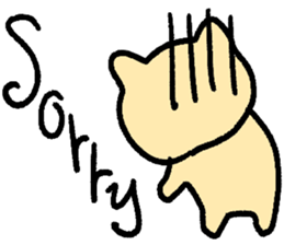 Simple cat sticker! sticker #14521050