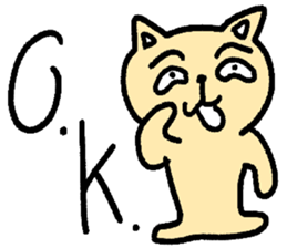 Simple cat sticker! sticker #14521052