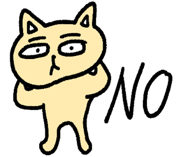 Simple cat sticker! sticker #14521053