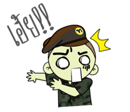 Sai-Noi and army team sticker #14521055