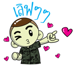 Sai-Noi and army team sticker #14521059
