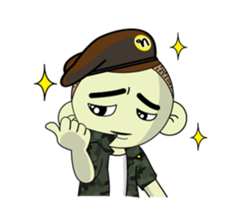 Sai-Noi and army team sticker #14521067