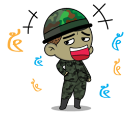 Sai-Noi and army team sticker #14521072