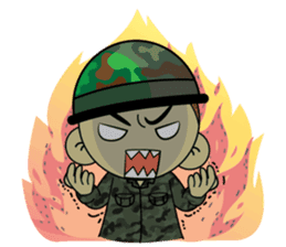 Sai-Noi and army team sticker #14521078