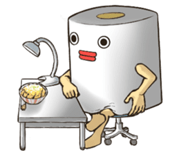 Toilet roll Sticker 4 sticker #14522988